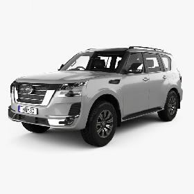 3D model Nissan Patrol Ti L with HQ interior 2020